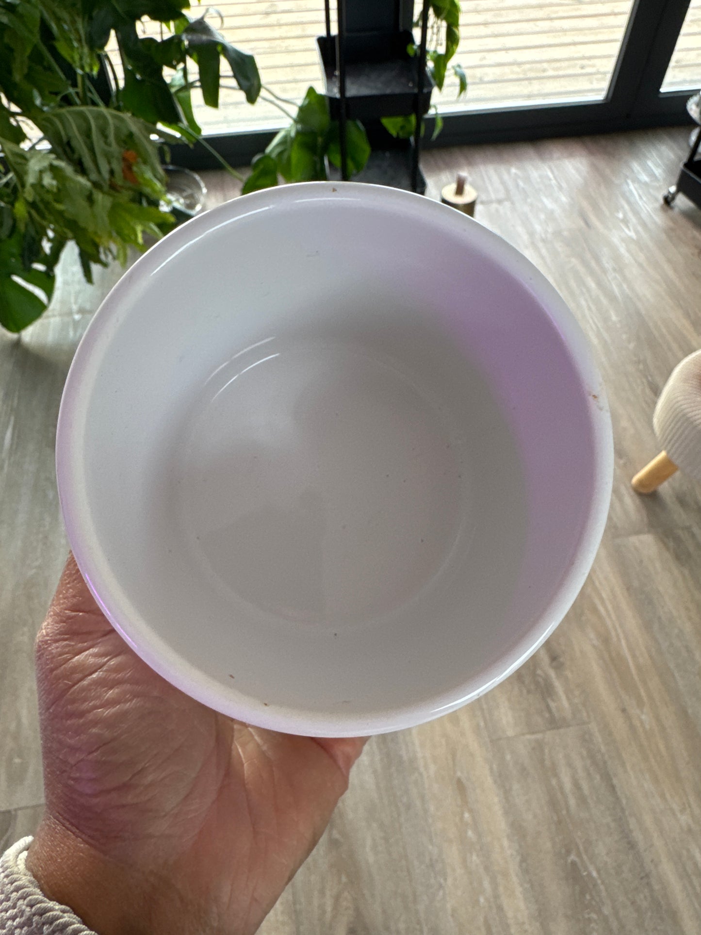 White ceramic planter