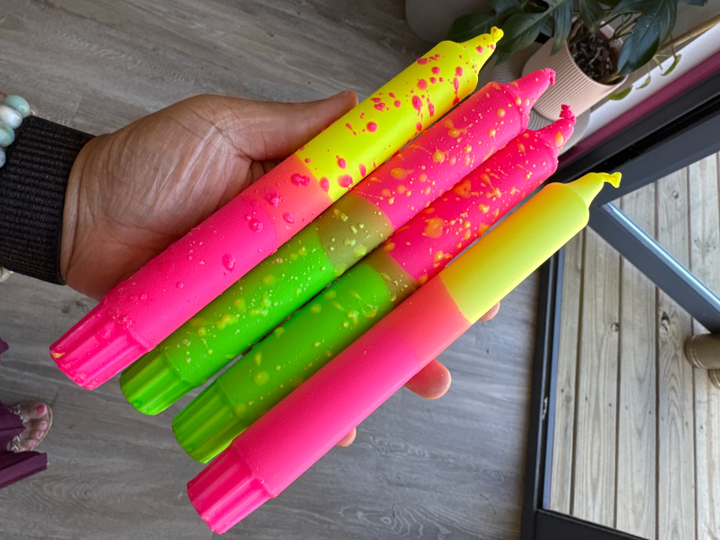 Taper candles- color mix