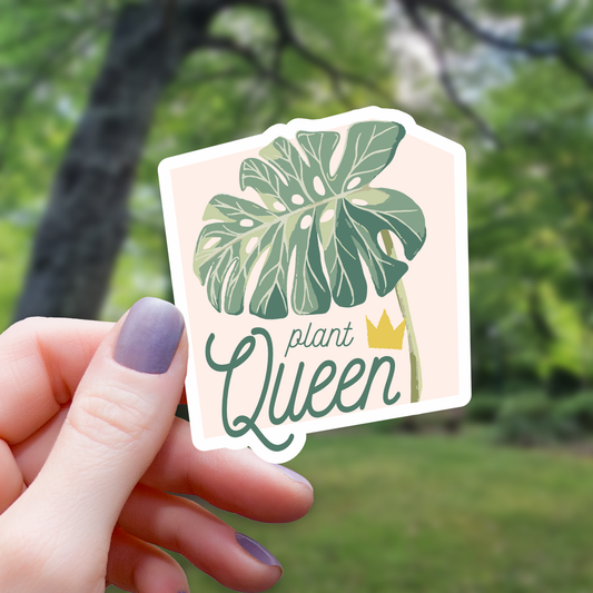 Plant Queen Houseplant Sticker - 3"