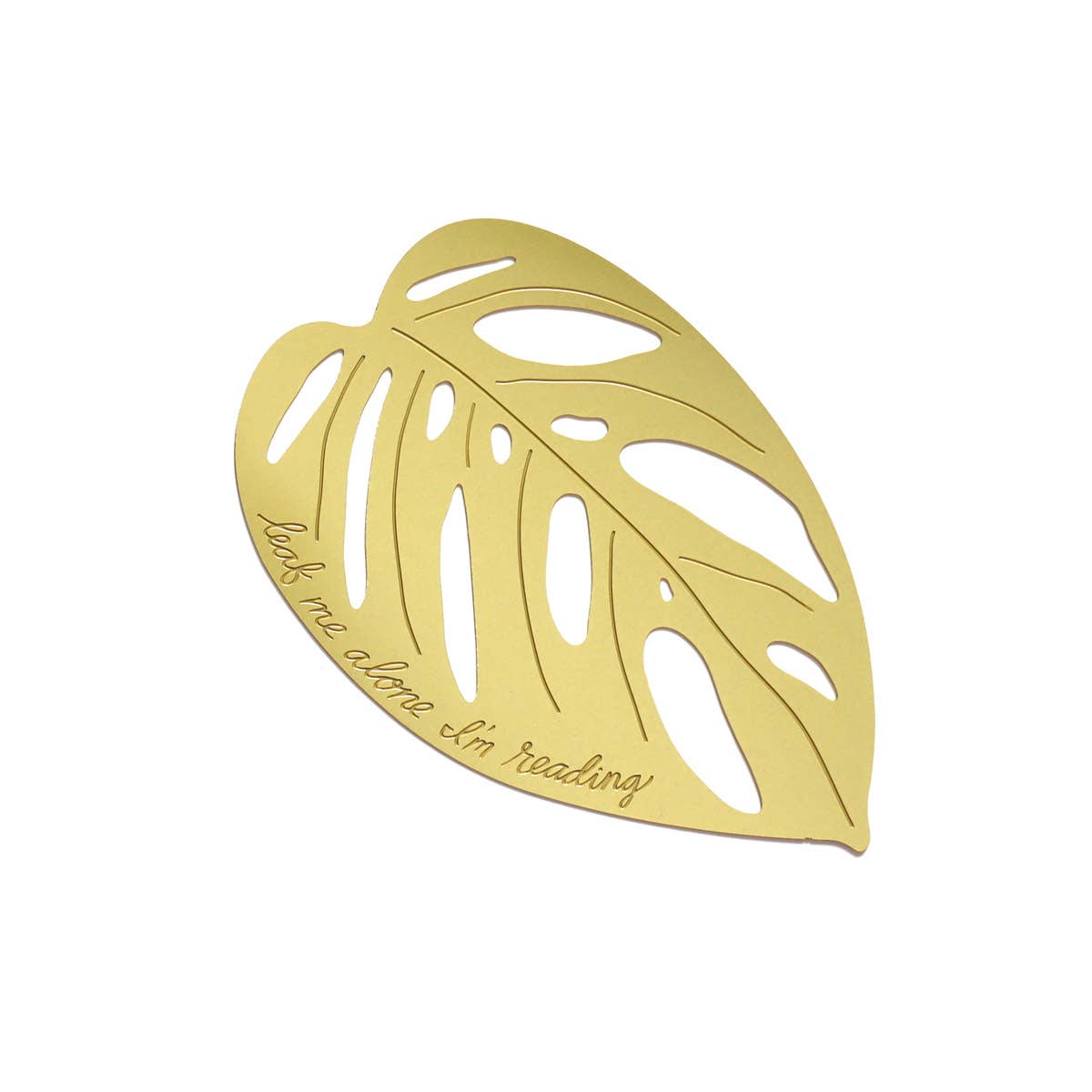 Monstera Adansonii Brass Bookmark