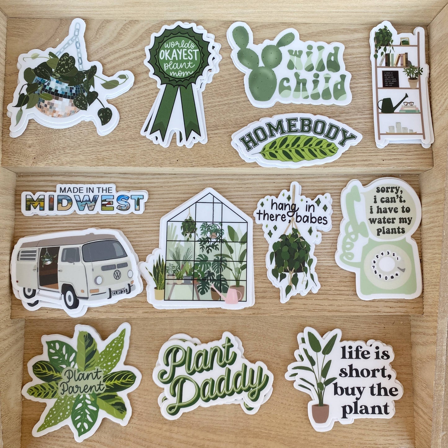 Plant Daddy Script CLEAR Sticker