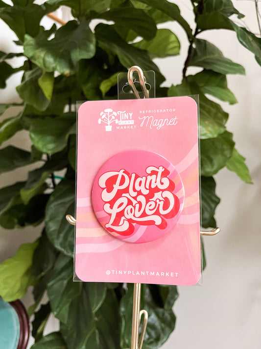 Plant Lover Round Refrigerator Magnet